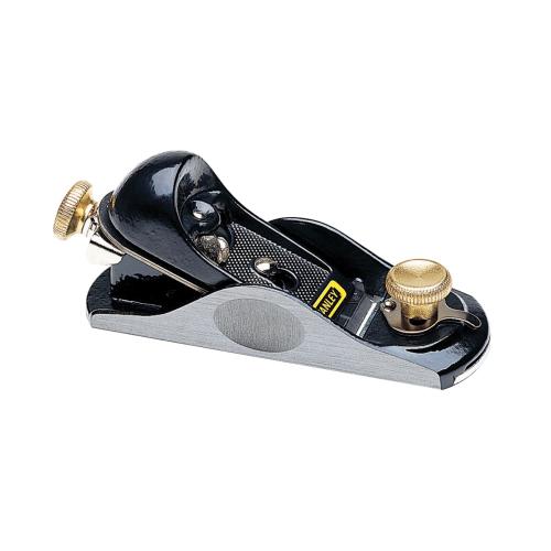 Block Plane, Series: Bailey®, 1-5/8 in Blade Width, 0.08 in Blade Thickness, Cast Iron Blade, 21 °Cutting Angle, 13-1/2 deg Blade Angle, Cast Iron Body, 6-3/8 in Overall Length, 2 in Overall Width