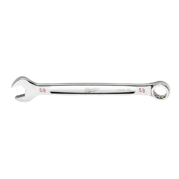 Combination Wrench, Standard Length, Measurement System: Imperial, Open End Wrench, 5/8 in Wrench Opening, 12 Points, 8.27 in Overall Length, 15° Offset, Ergonomic Handle, Steel