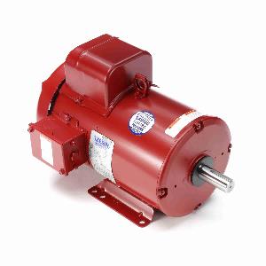 AC Motor, 5 HP, 230 VAC, 20.5 A, 60 Hz Frequency, 1740 RPM Speed, TEFC Enclosure, 184T Frame, 1-1/8 Inch Diameter Shaft, CCW Rotation, 1.149 Service Factor, Ball Bearing, 35.5 ft-lb Torque, 40 °C, Insulation Class: Class F, Steel