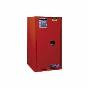 Sure-Grip® Safety Cabinet, EX Combustible, 96 gal, 65 in Height, 34 in Width, 34 in Depth, Manual Close Door, 2 Doors, 5 Shelves, Cool Roll Steel, Red