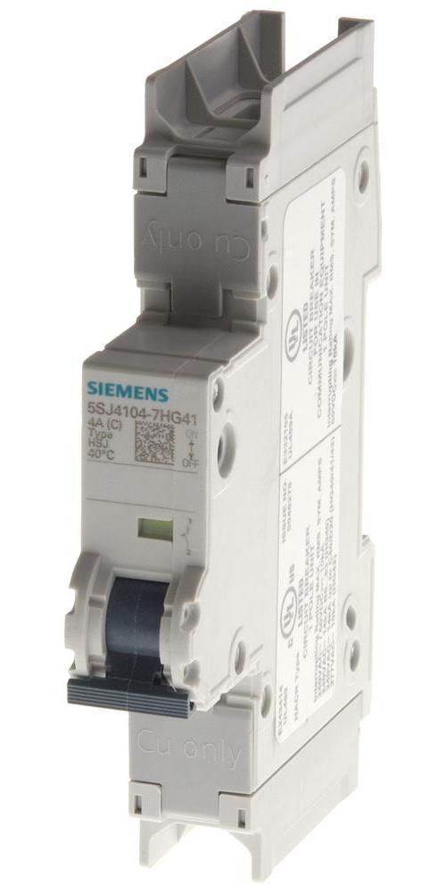 Miniature Circuit Breaker, 240 VAC, 1.6 A, 50 Hz Frequency, 14 kA Interrupt, HSJ Frame, Thermal/Magnetic Trip, 1 Pole, 1 ph, Handle Actuator, Screw Connection, 14 to 4 AWG Wire, IP20 Enclosure, DIN Rail Mounting, -25 to 55 °C, 110 mm H x 18 mm W x 70