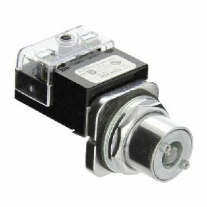 Illuminated Selector Switch, Class 52 Heavy Duty, Maintained ContMode, Short Lever Operator, 2 Positions, Left to Right Throw, Cam Code: A, Incandescent Lamp, NEMA 12/13, Metal, Polished Chrome, Environmental Conditions: -35 to 70 °C Temperature