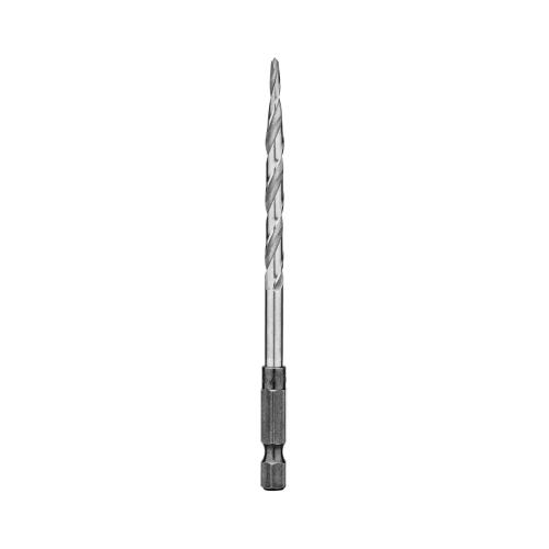Countersink Replacement Drill Bit, Quick-Change, 60 deg Included Angle, 1 in Body Dia, 3/16 in Drill Point Diameter, 3-3/4 in Overall Length, Right Hand Cutting, HSS, Bright