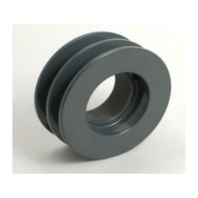 Sheave, Type-3, Series: 2AK-H, 7-1/4 in OD, 7 in (A)/6.66 in (3L) Pitch Diameter, 1 Groove, 1-3/8 in Face Width, 1/16 in Hub Projection, Taper Bushing, 1-1/2 in Overall Length, For Use With: 4L or A Belts, Cast Iron, Gray