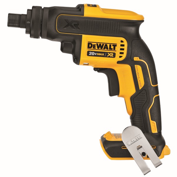 Screwgun, Brushless Cordless, 1/4 in Chuck, 20 VDC, 2000 RPM No-Load, Lithium-Ion Battery, Battery Included: No, Pistol Grip Handle, Clutch Control