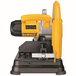 Chop Saw, Corded, 14 in Dia Blade, 1 in Arbor/Shank, 4000 RPM Speed, Cutting Capacity: 5 in, 0 to 45 °Cutting Angle, 45° Pivoting Fence Angle, 4 HP, 110/120 VAC, 15 A, Metal/Plastic Housing Material, D-Handle/Ergonomic Handle, 18 in W x 16 in H Di