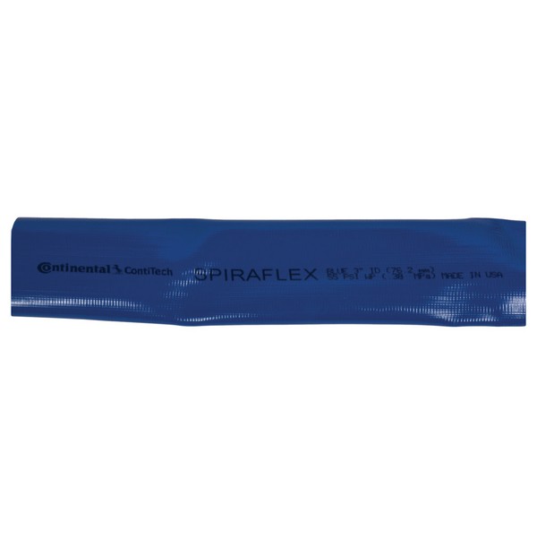 Water Suction and Discharge Hose, Extra Light Duty, 6 in Nominal, 6.26 in OD, 300 ft Length, 35 psi Working, -10 to 150 deg F, PVC Cover/Tube, Blue