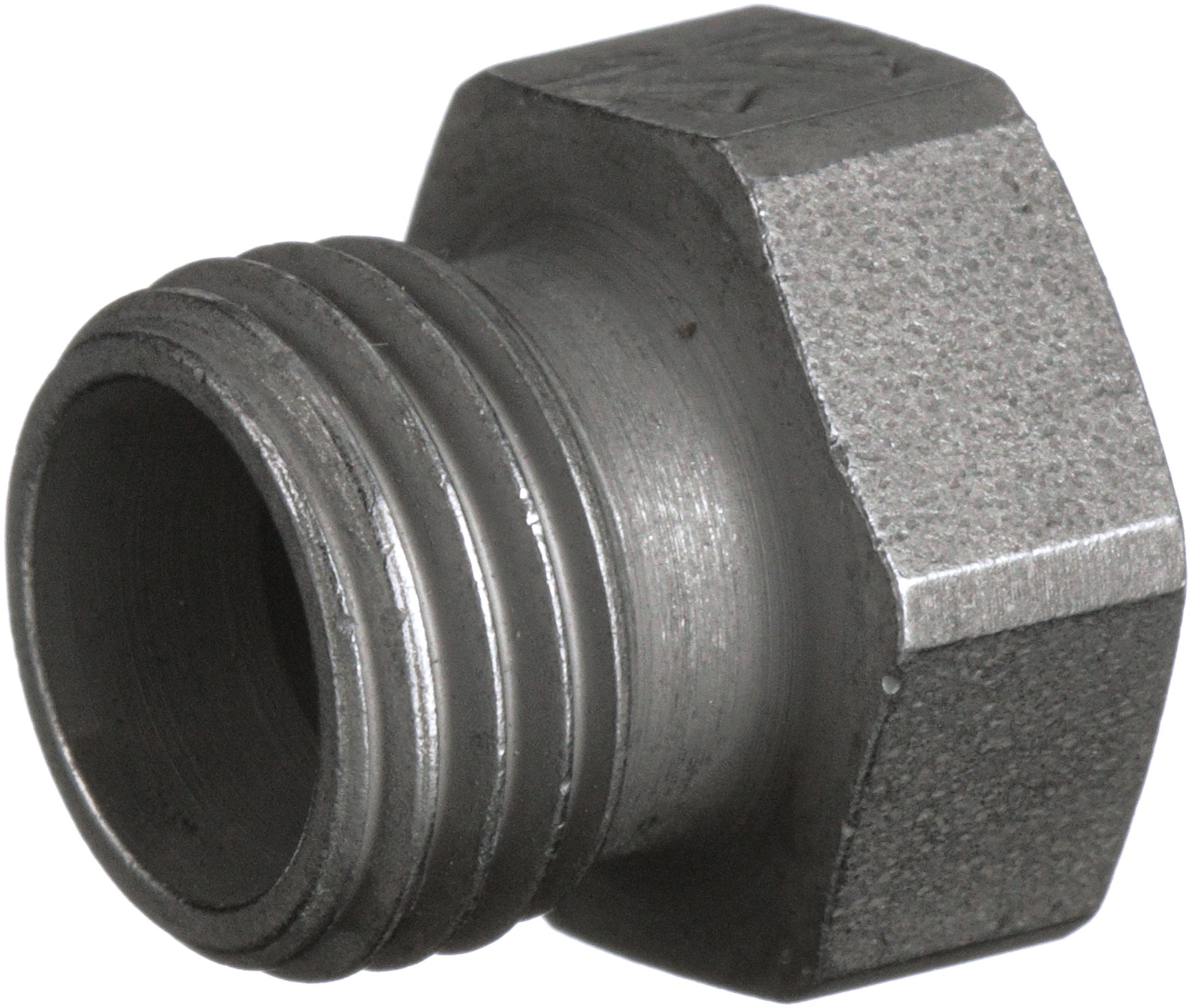 Hydraulic Adapter, SAE to SAE, M18 x 1.5 Nominal, Male x Plug End Style, 6000 psi Pressure, Steel, Import