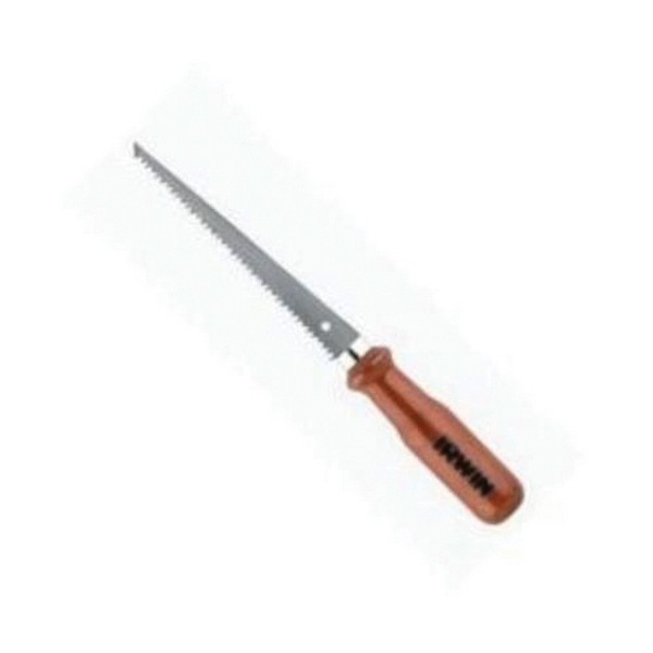 Jab Saw, Standard, 6-1/2 in Blade Length, 1.2 mm Blade Thickness, High Carbon Steel Blade, 7, Bi-Ground Teeth, 12-13/16 in Overall Length, High Carbon Steel Cutting Edge, Round Handle Shape, Hardwood Handle