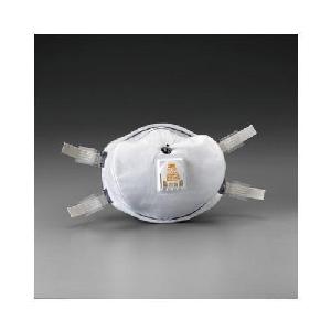 Half Facepiece Respirator, Cup Style, Standard Size, Particulate Filter Filters and Cartridges, 4-Point Suspension, White