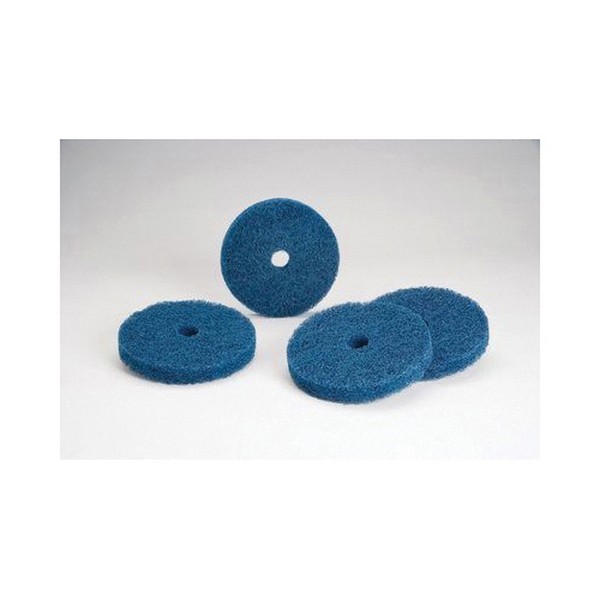 Non-Woven Buff and Blend HS-F Disc, Plain, 14 Inch Diameter Disc, Medium Grade, Aluminum Oxide Abrasive, Nylon Backing
