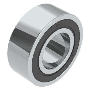 Angular Contact Ball Bearing, Series: 5200, 10 mm Bore, 30 mm OD, 2 Rows, 14.3 mm Width, 20˚ Contact Angle, Double Seal Closure, 7300 N Dynamic/4000 N Static Load, Pressed Steel Cage, 18000 RPM Grease/24000 RPM Oil Maximum