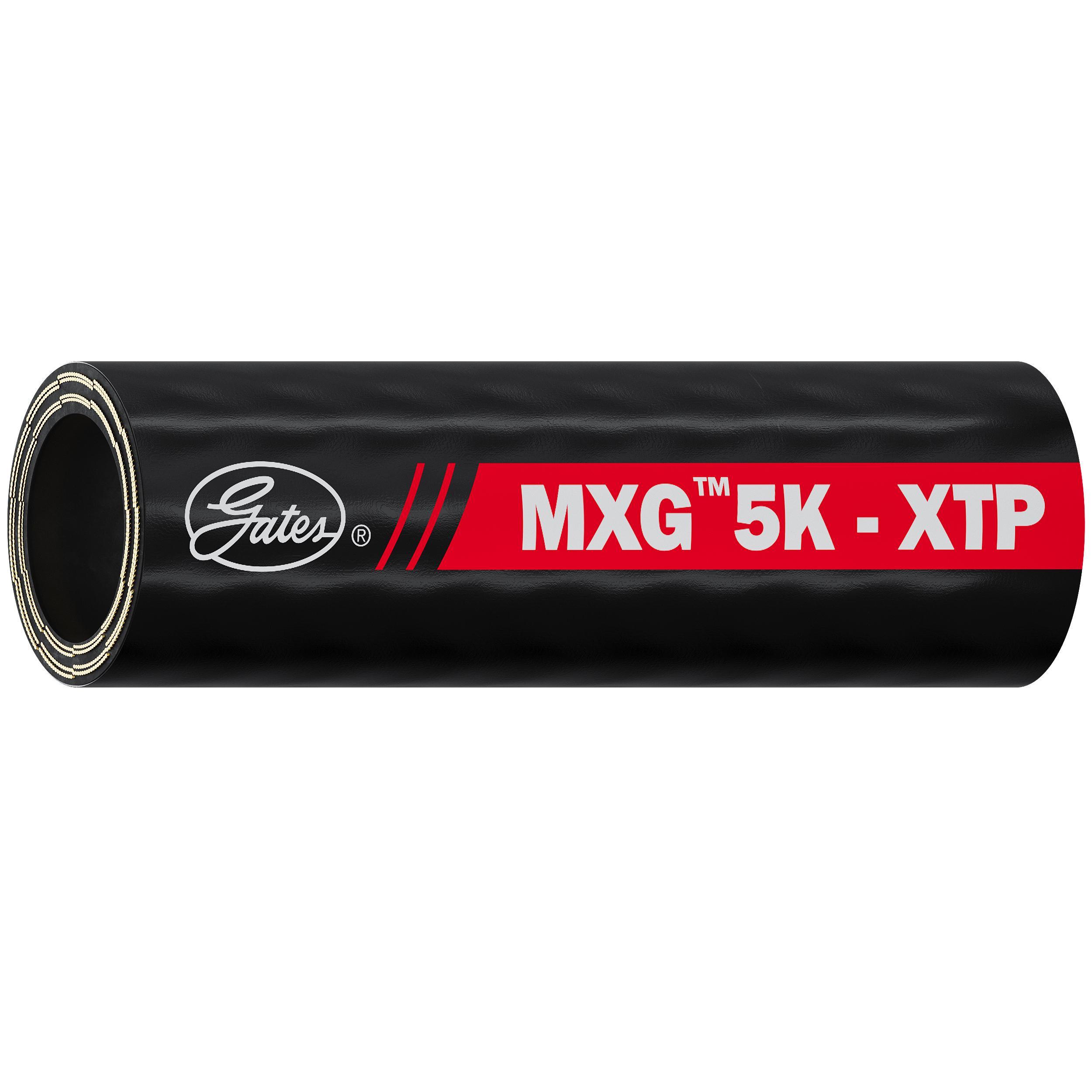 Hydraulic Hose, Flexible, Series: MXG5K, 0.38 in ID, 0.71 in OD, 330 ft. Length, 5075 psi Working, -40 to 250 °F, Nitrile, Black, Import