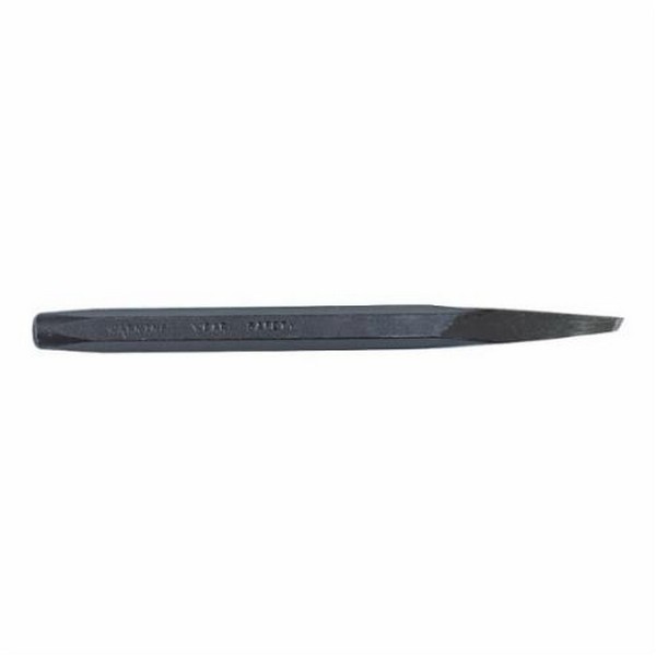 Diamond Point Chisel, 3/16 in Tip, Hex Stock, 5/16 in Stock, S2 Tool Steel Tip, 3/16 in Blade Width, 5 in Overall Length, Handguard: No, Corrosion-Resistant: Yes, S2 Steel, Black Oxide