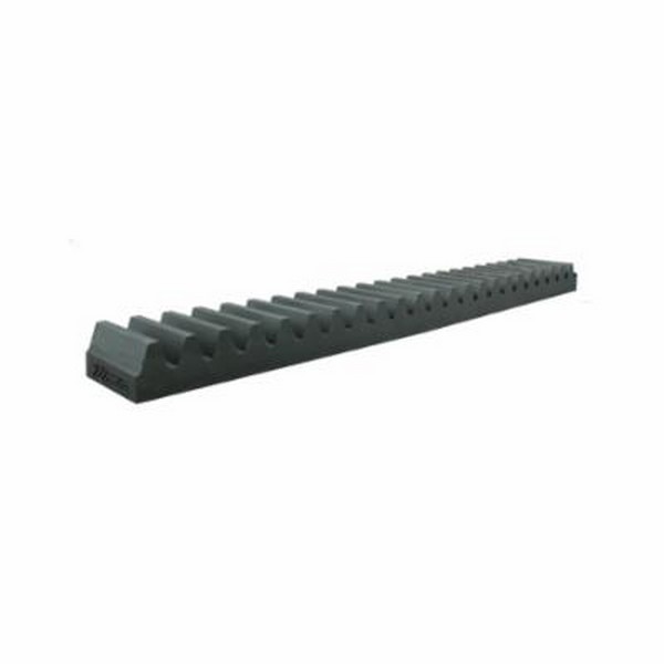 Machined Gear Rack, Standard Face, 1 Inch Face Width, 10 Diametral Pitch, 0.9 Inch Pitch Line to Back, 48 Inch Overall Length, 1 Inch Overall Thickness, 14.5° Pressure Angle, Steel