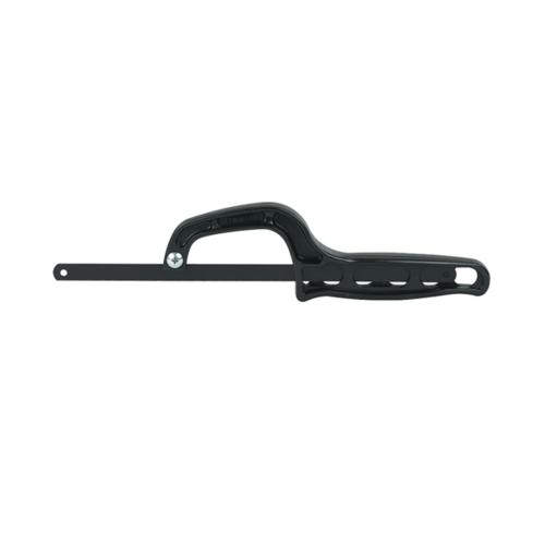 Hacksaw, Mini, 10 in Blade Length, Steel Blade, 8-3/4 in Throat Depth, 24, 11 in Overall Length, Steel Cutting Edge, Ergonomic Handle