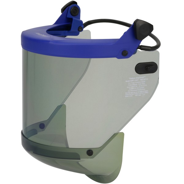 Arc Protective Shield, Universal, For Use With: PPE 2 Cap Style Slotted Hard Hat, Gray Visor