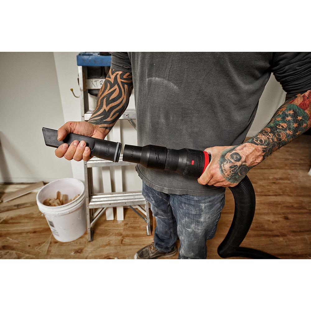 and Accessory Adapter Kit, Hose, Series: 49-90, Specifications: 2-1/2 in Inlet, 3 Piece, For Use With: M18 FUEL 0910-20 6 gal Wet/Dry Vacuum, M18 FUEL 0920-20 9 gal Dual Battery Wet/Dry Vacuum and M18 FUEL 0930-22HD 12 gal Dual Battery Wet/Dry Vacuum Kit, Plastic, Black, 7-1/4 in L Dimensions