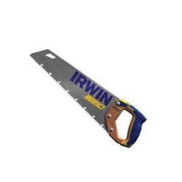 Hand Saw, 20 in Blade Length, 1 mm Blade Thickness, High Carbon Steel Blade, 9, Coarse Teeth, 24 in Overall Length, High Carbon Steel Cutting Edge, Ergonomic Handle, Hardwood Handle, Wood Material Application