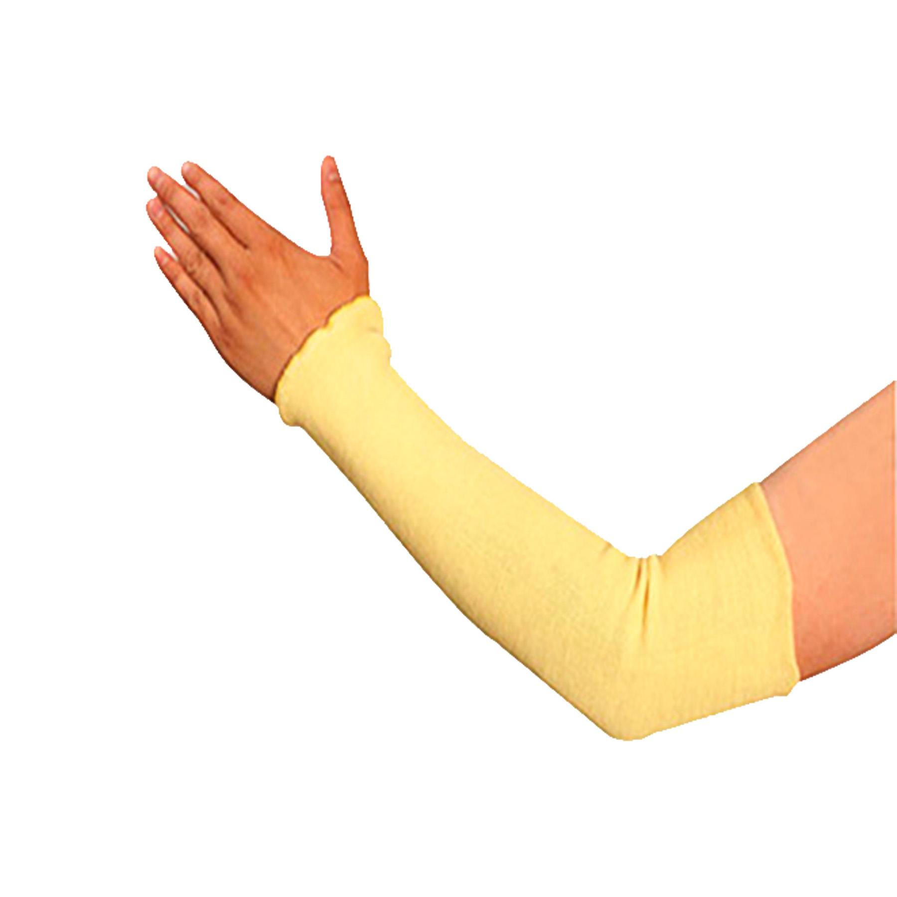 Sleeve, Plain, One Size, 18 in Length, Kevlar, Yellow