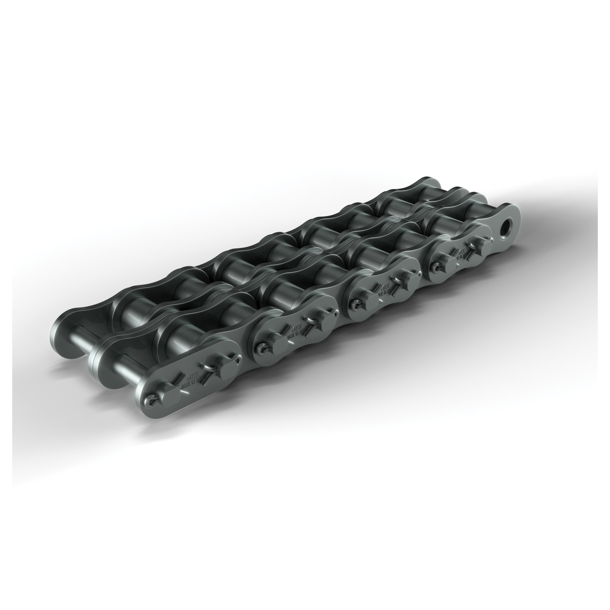 Roller Chain, Cottered Standard, 1-3/4 in Pitch, 1/2 in Pin Dia, 1 in Roller Dia, 1 in Roller Width, 1.61 in Plate Height, 0.219 in Plate Thickness, 2 Strands, 10 ft Overall Length, Alloy Steel