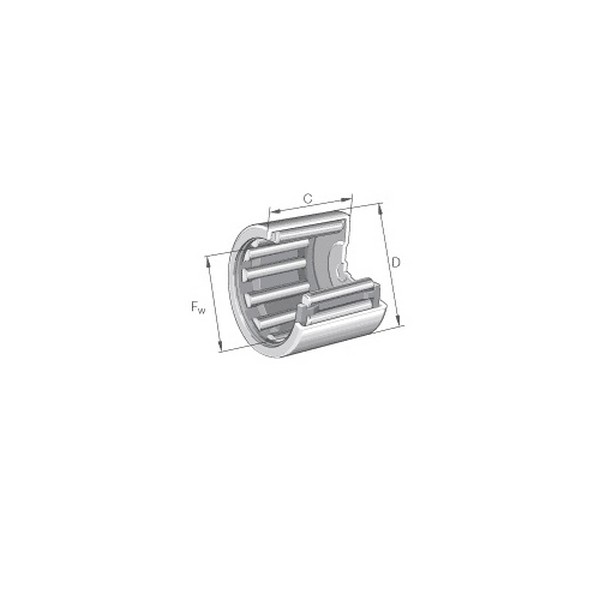 Drawn Cup Needle Roller Bearing, Series: BK Series, 20 mm Bore Dia, 26 mm Outside Dia, 1 Rows, 20 mm Width, Open Closure, 15700 N Dynamic/26000 N Static/3500 N Fatigue, Steel Cage, 12700 RPM Maximum, 140 °C