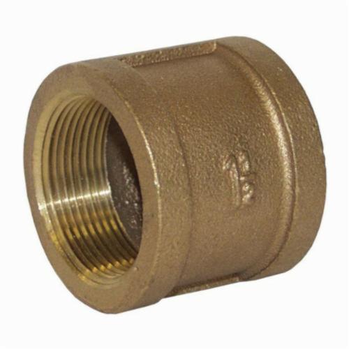 Pipe Coupling, Fitting/Connector Type: Coupling, 1 Inch Nominal, FNPT, 125 lb, Brass