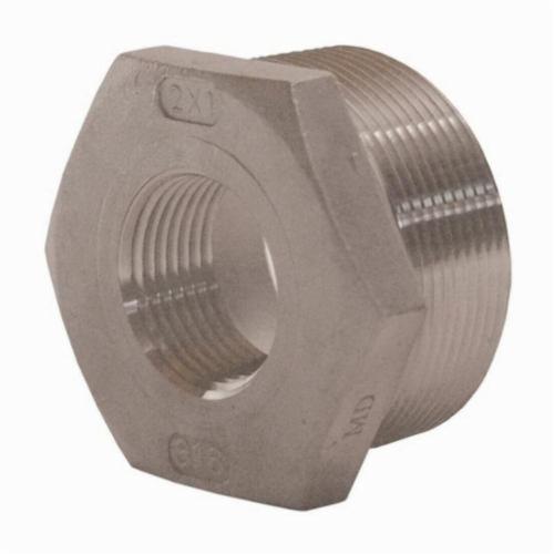 Reducer Hex Bushing, Threaded, Bushing Fitting/Connector, 2 x 1 Inch Nominal, MNPT x FNPT End Style, 150 lb Pressure Class, 316 Stainless Steel
