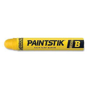 Solid Paint Marker, 11/16 Inch Diameter, 4-3/4 Inch Length, Yellow, 12/Each