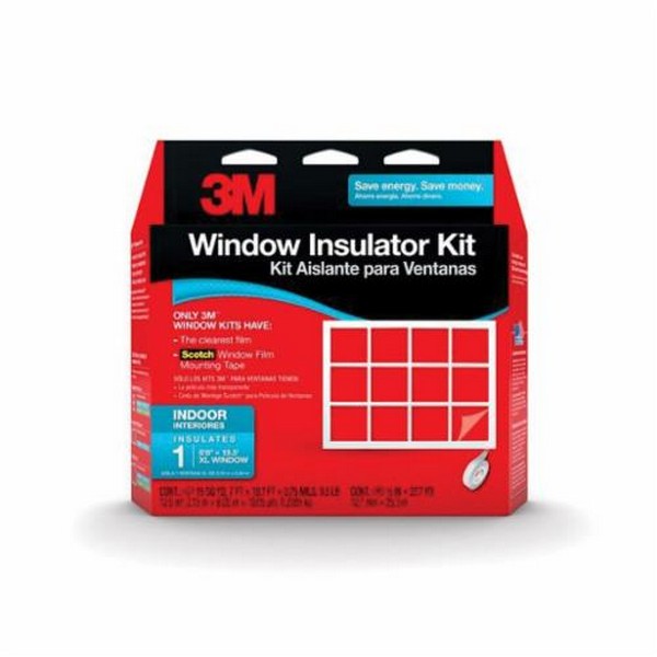 Window Insulator Kit, Indoor Oversized, 7 x 19.7 ft Film, For Use With: 6 ft 8 Inch x 19 ft 5 In XL Indoor Window, Clear