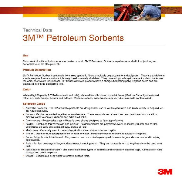 Petroleum Sorbent Spill Kit, 31 Gallons, 1/Case