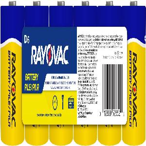 Battery, Heavy Duty Shrink Wrapped, Zinc Carbon, 1.5 V Nominal, D, Cap/Base Terminal, Metal Case, 3 years Shelf Life, 0.374 in Dia x 2.343 to 2.421 in L x 1.272 to 1.346 in W
