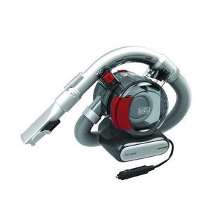 Automotive Handheld Vacuum, 1-Speed Bagless, Series: Flexâ„¢, 19 oz Tank, 12.5 W Power, 12 VDC, 12.5 cfm, 4 ft Hose, 16 ft Cord, Washable/PVF110 Filter, 2-in-1 Flip-Up Brush, 1-3/4 in W Cleaning Path, 75 dBA Sound Level, On/Off Switch Control