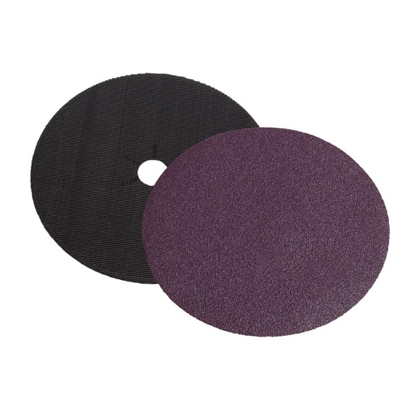 Floor Edger Disc, Hook and Loop, 8 inch Disc Diameter, 80 Grit, Paper Backing