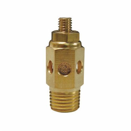 Speed Control Muffler, 1/4 Inch NPT Size, 30 scfm, 300 psi Pressure, 35 to 300 °F, Brass, 1-9/16 Inch Height
