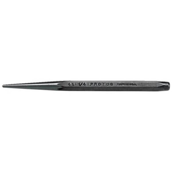 Center Punch, 1/4 in Tip, Steel Tip, 4-3/4 in Overall Length