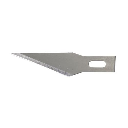 Hobby Knife Blade, Craft, 1-9/16 in Blade Length, 0.02 in Blade Width, 0.02 in Thickness, Compatible With: 10-401 Hobby Knife, Stainless Steel