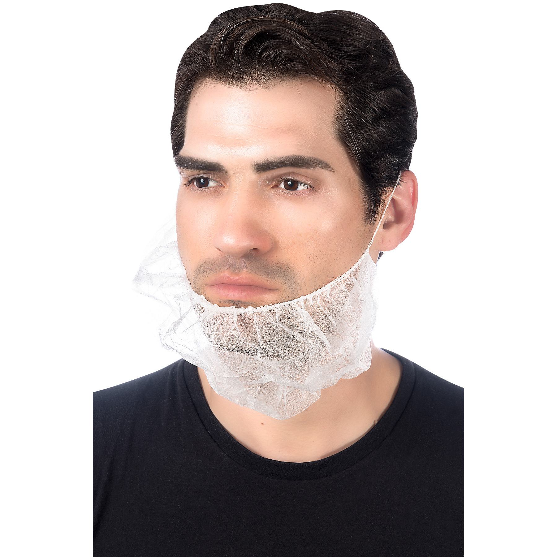 Beard Cover, Latex-Free, One Size, Black/Blue/White, Nylon