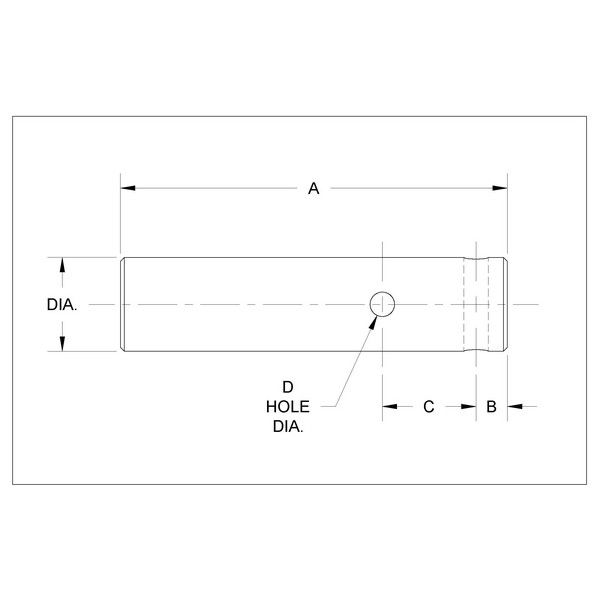 Conveyor Shaft, 2 Inch Size, 2-Bolt, Tail, Carbon Steel