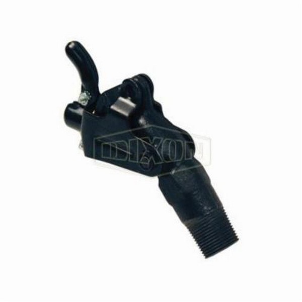 Drum Gate Valve, 3/4 Inch Nominal, MNPT, Iron Body, Black Japanned, 7 Inch Length