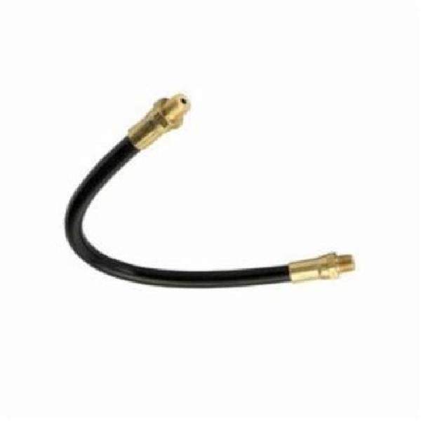 Grease Gun Hose, 1/8 Inch NPTF Male End, 18 Inch Length, 6000 PSI Working Pressure, Thermoplastic