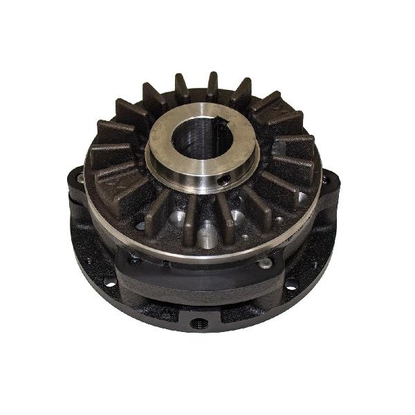 Shaft Mounted Brake, Air Actuated Open Low Coefficient, 504 in-lb Static Torque, 1.024 cu-in New/2.108 cu-in Worn Out Air Volume, 1800 RPM Maximum, 80 psi Maximum, 1-1/2 in Bore, 32 to 150 °F, Black Oxide, 7.19 Dia x 3.2 in L Dimensions