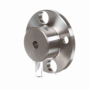 Flexible Coupling, Plain Bore Round Flange, 1/2 Inch Bore, 5.063 Inch Outside Diameter, 4-7/8 Inch Overall Length, 2-1/4 Inch Diameter Hub, 1-1/2 Inch Length Through Bore, 84 ft-lb Torque, 5300 RPM Maximum, 200 °F, Zinc Plated