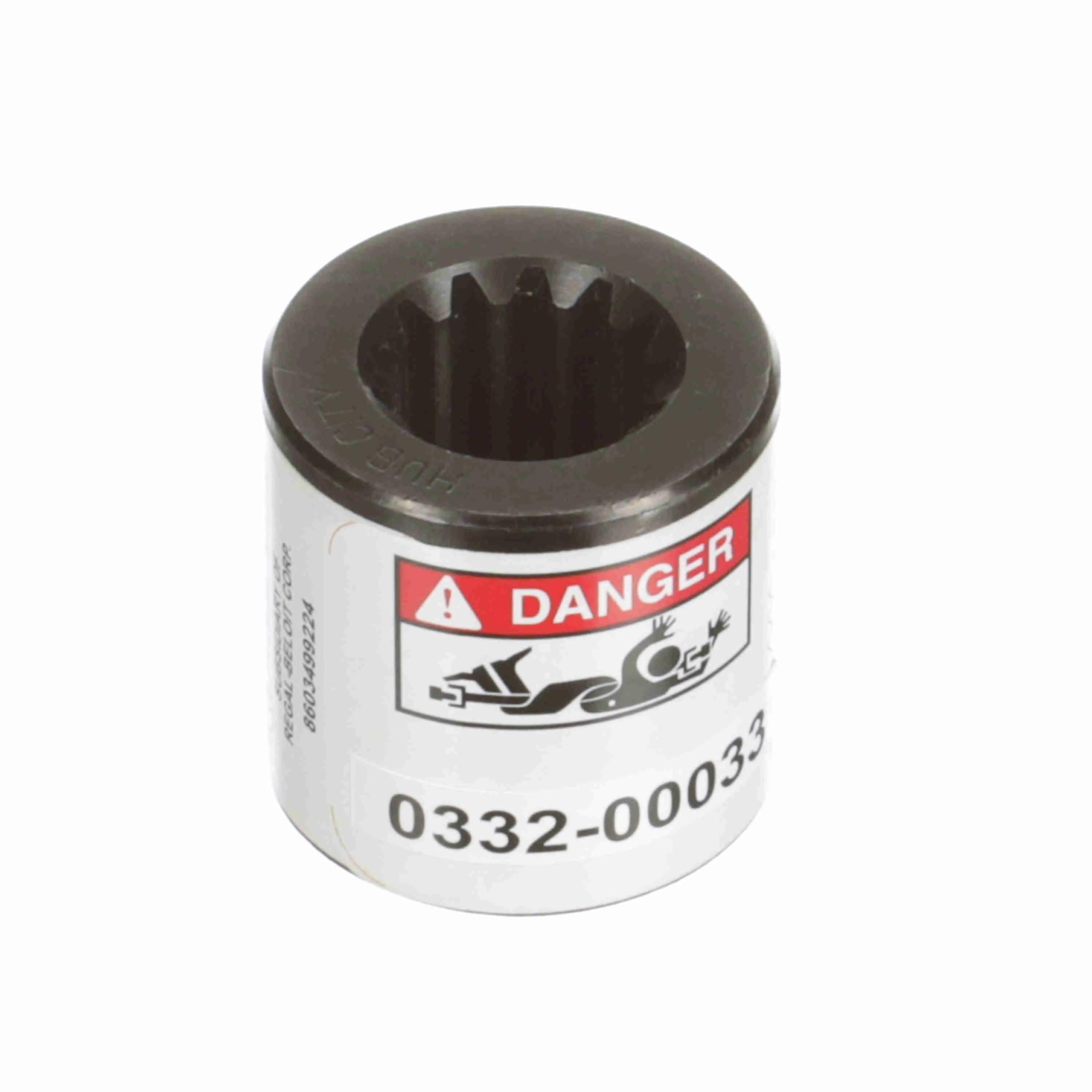 Splined Hub, Precision, 1.5 in Diameter, 1-1/2 in Overall Length, Specifications: 7/8 13T Spline, High Carbon Steel