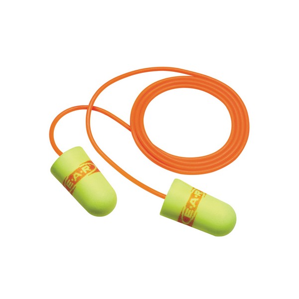 Earplugs, Corded, Poly Bag, Regular Size, 2000 Pair/Case