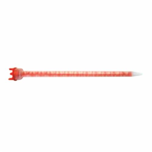 Static Mix Nozzle, Stepped Tip, Specifications: 32 Elements, 10 mm Dia x 14.3 in L, 10:1 Mix Ratio, For Use With: 490 mL F Style Cartridges