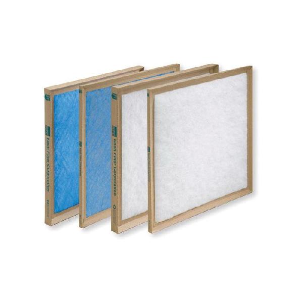 Disposable Panel Filter, Standard, 25 in Width, 1 in Depth, 25 in Height, MERV 5 MERV, 300 fpm Flow Rate, Kraft Board Frame, 65 to 70 % Efficiency, 0.07 in WG Initial Resistance, Fiberglass Media, Domestic