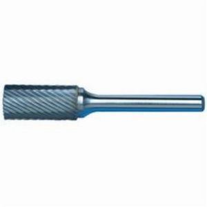 Carbide Burr, General Purpose Premium, Series: 5970 SA-12, 1/8 in Burr Dia, 5/8 in Burr Length, 2 in Overall Length, Cylindrical-No End Cut (Shape SA), Standard, 1/4 in Shank Dia, Solid Carbide, Bright