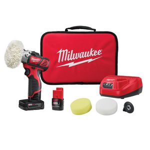 Cordless Polisher/Sander Kit, Variable Speed, 12 VAC, Battery, Side Handle, Variable Speed Trigger Switch Control, 5.1 in L Dimensions