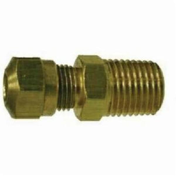 Tube-to-Pipe Adapter, Adapter, 3/4 Inch Nominal, Nylon AB x Male NPTF, 1.06 Inch Hex, 150 psi, -40 to 200 °F, CA360 Brass